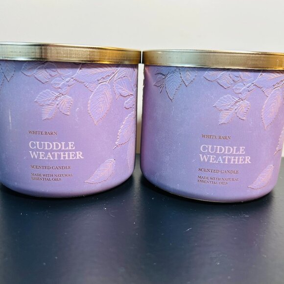 (2) Bath & Body Works Cuddle Weather 3-wick Scented Candles NEW - Picture 1 of 5